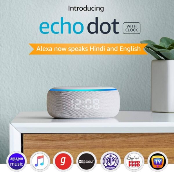 Amazon Echo Dot with Clock