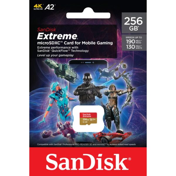 SanDisk Extreme 256GB microSD Card